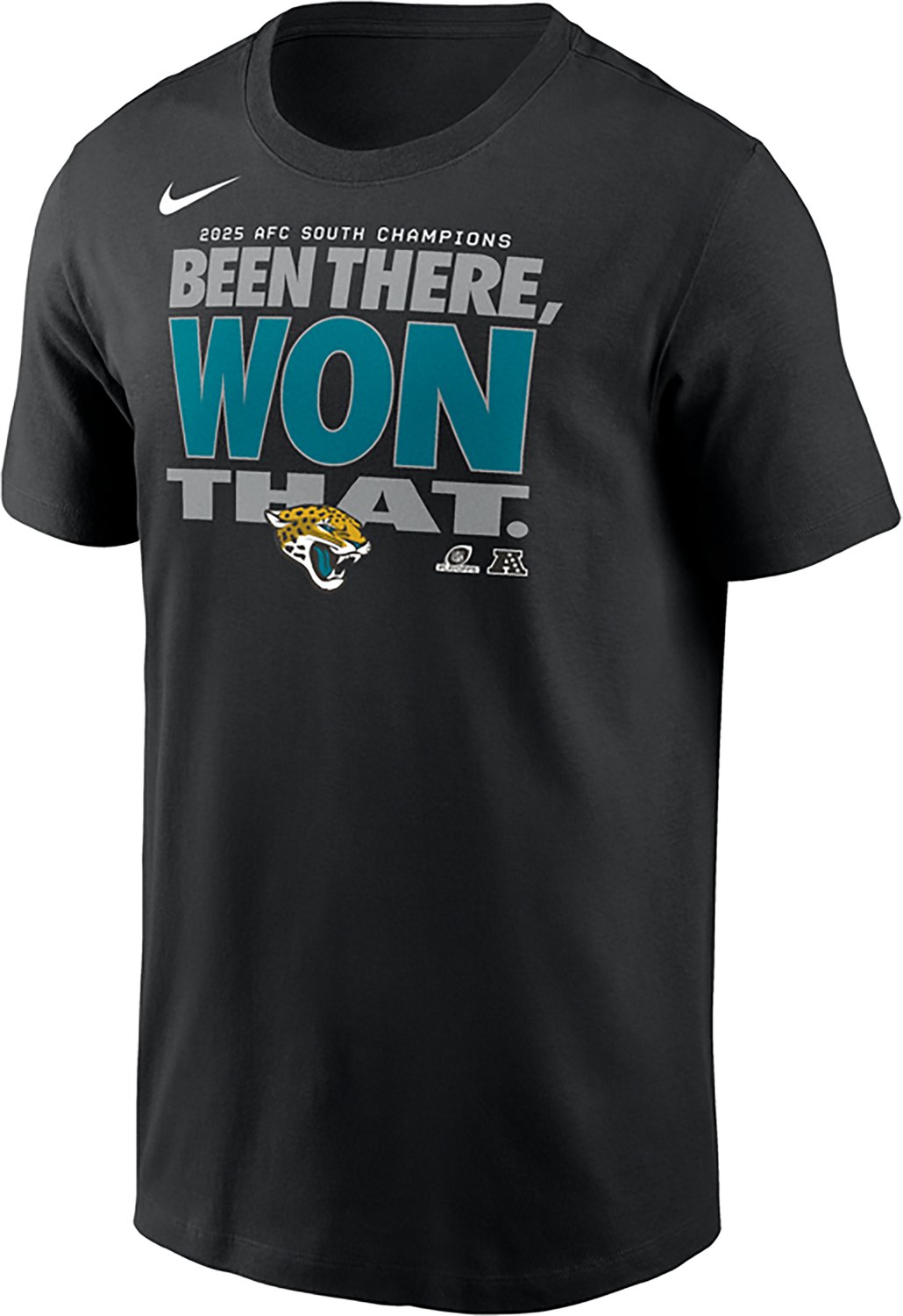 Nike Men's Jacksonville Jaguars 2025-2026 NFL Division Champions Trophy Collection Locker Room Short Sleeve T-Shirt - view number 2