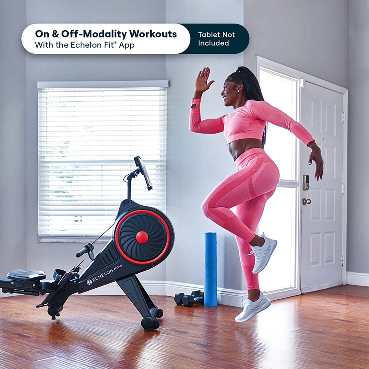 Echelon Row Series Foldable Rowing Machine with Bluetooth Resistance and Device Holder - view number 7