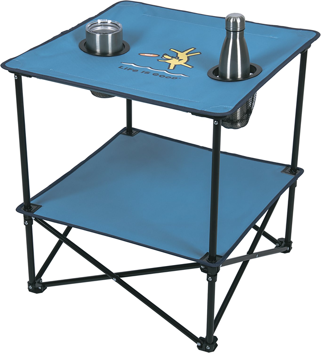 Life is Good Square Compact Folding Beach Table - view number 3