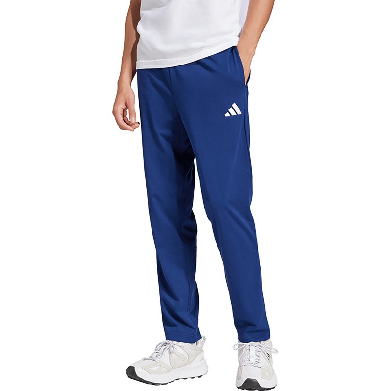adidas Men's Essentials Small Logo Single Jersey Pants - Dark Blue