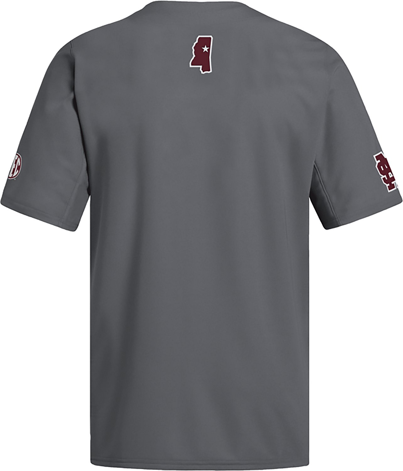 adidas Men's Mississippi State University Script Baseball Jersey - view number 2