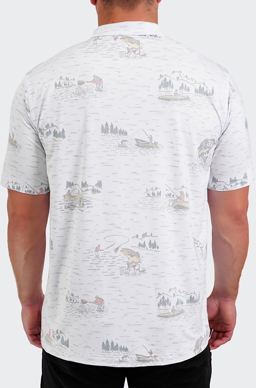 Waggle Golf Men's Tight Lines Polo Shirt - view number 2