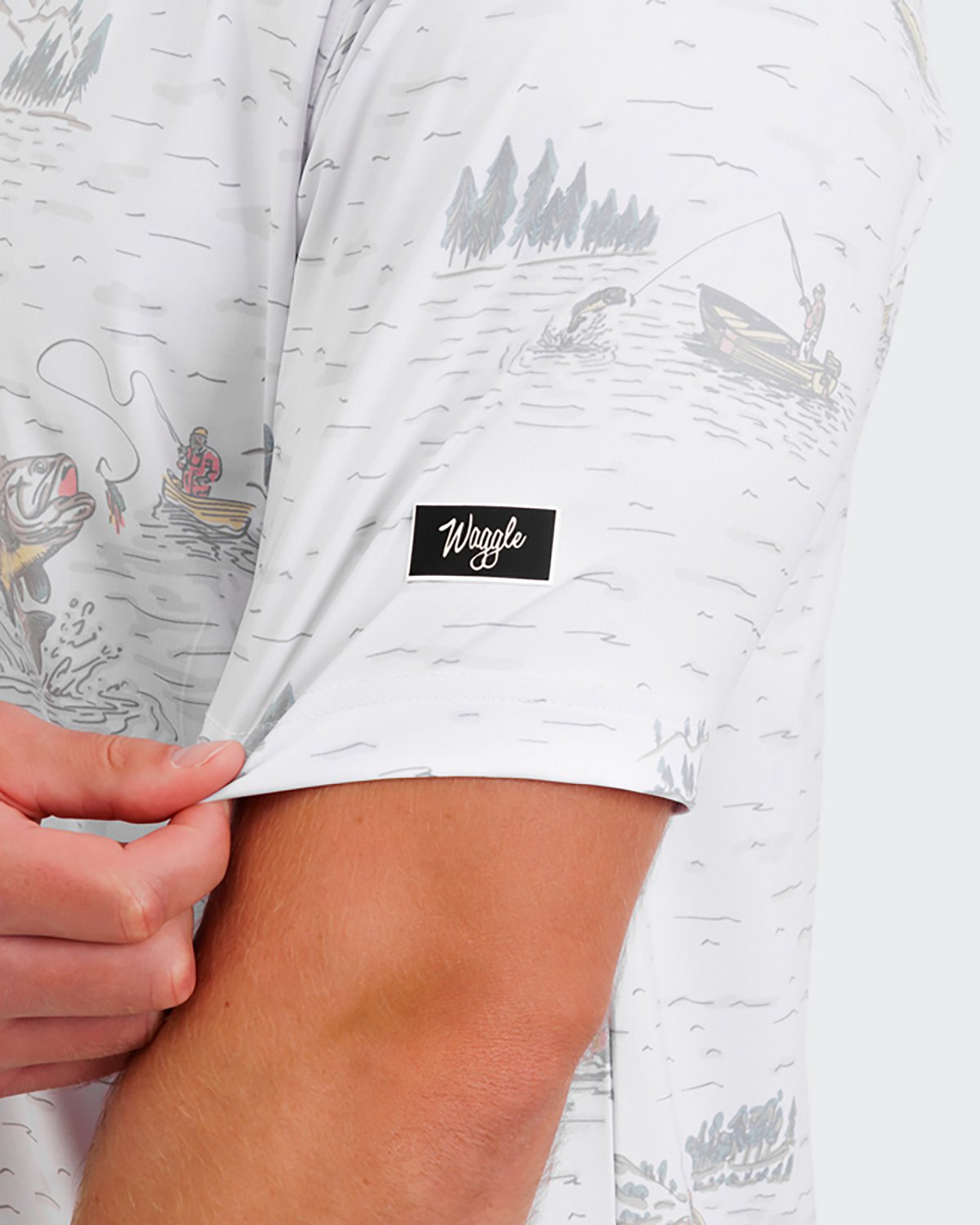 Waggle Golf Men's Tight Lines Polo Shirt - view number 3