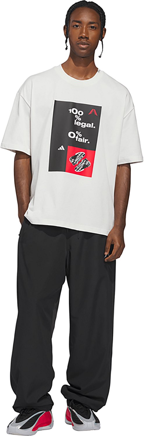 adidas Men's Anthony Edwards Archive Basketball Graphic T-shirt - view number 3