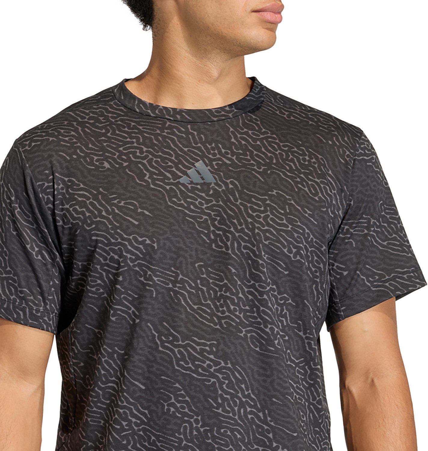 adidas Men's Designed for Training Allover Print Graphic T-shirt - view number 2