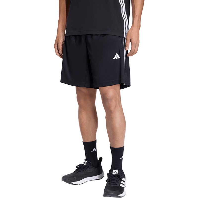 adidas Men's Essentials 3-Stripes Workout Base Pique Shorts 9 in