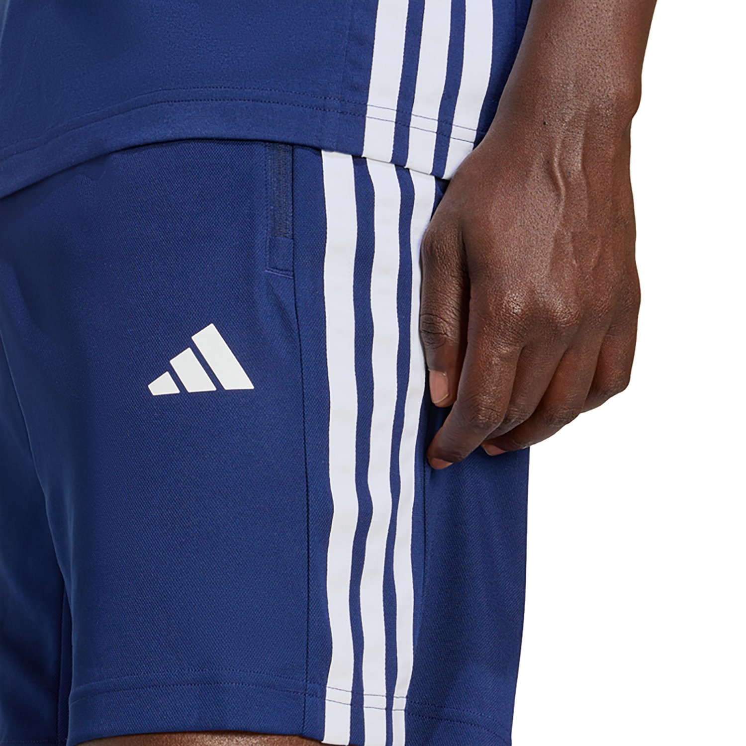 adidas Men's Essentials 3-Stripes Workout Base Pique Shorts 9 in - view number 5