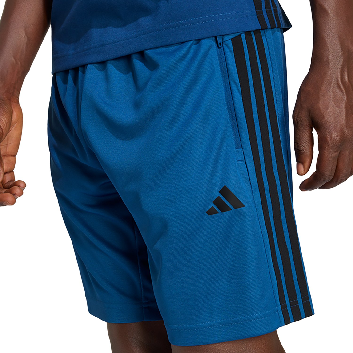 adidas Men's Essentials 3-Stripes Workout Base Pique Shorts 9 in - view number 4