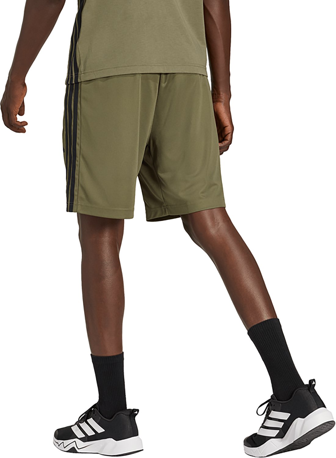 adidas Men's Essentials 3-Stripes Workout Base Pique Shorts 9 in - view number 2