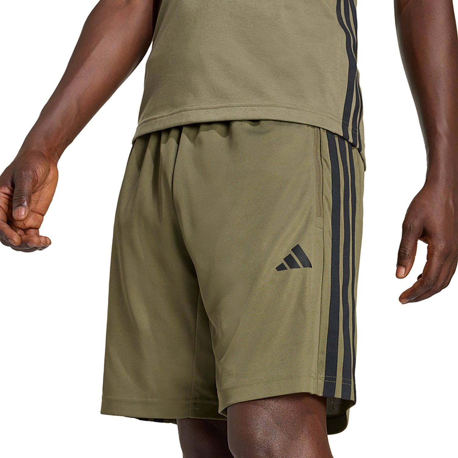 adidas Men's Essentials 3-Stripes Workout Base Pique Shorts 9 in - view number 5