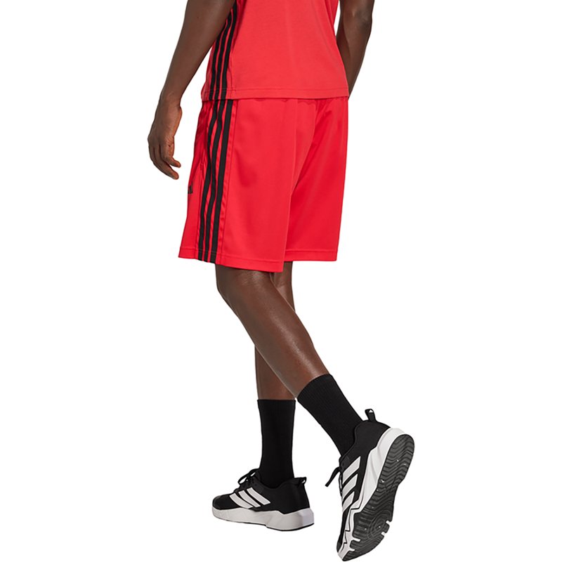 adidas Men's Essentials 3-Stripes Workout Base Pique Shorts 9 in