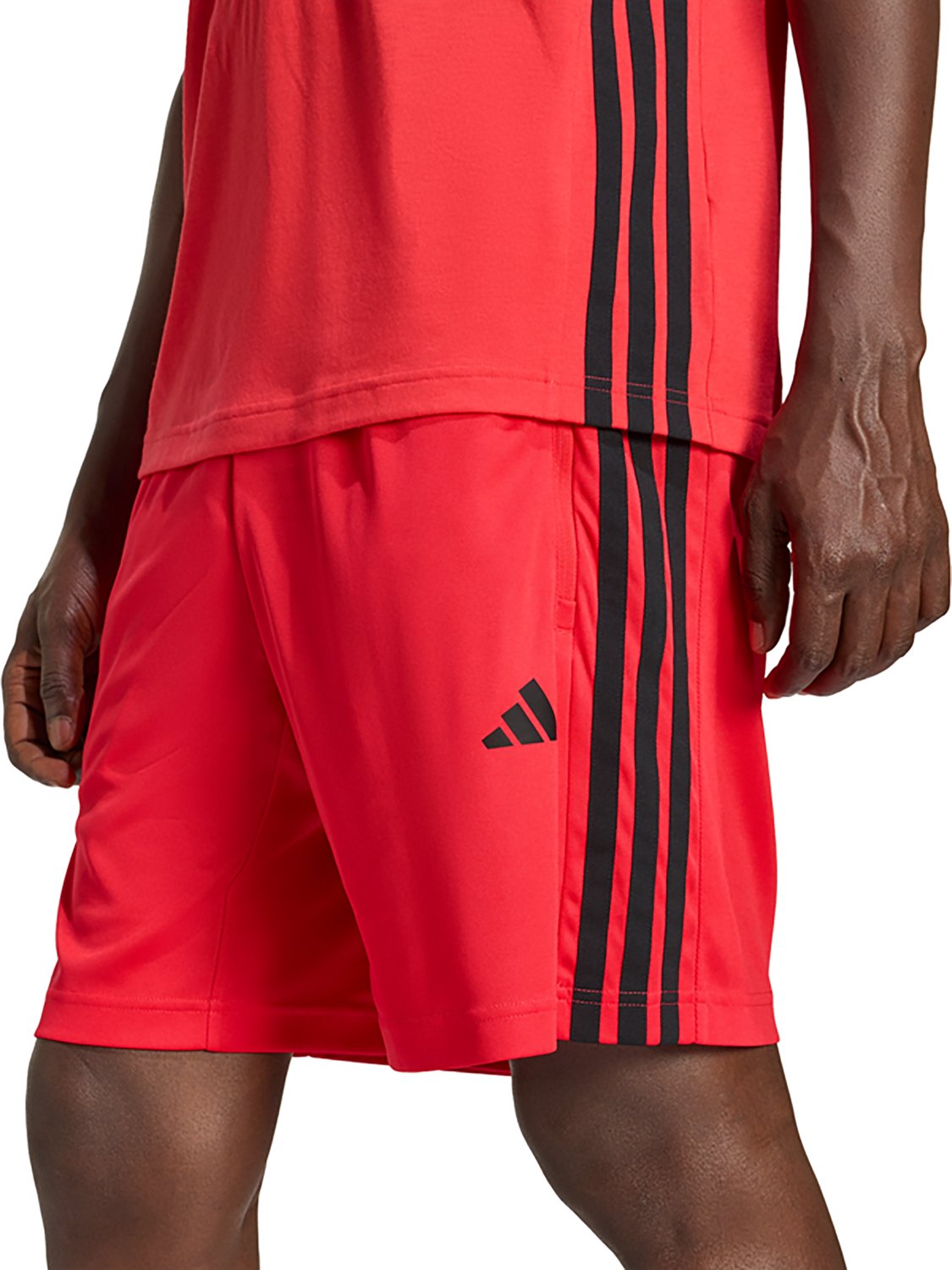 adidas Men's Essentials 3-Stripes Workout Base Pique Shorts 9 in - view number 4