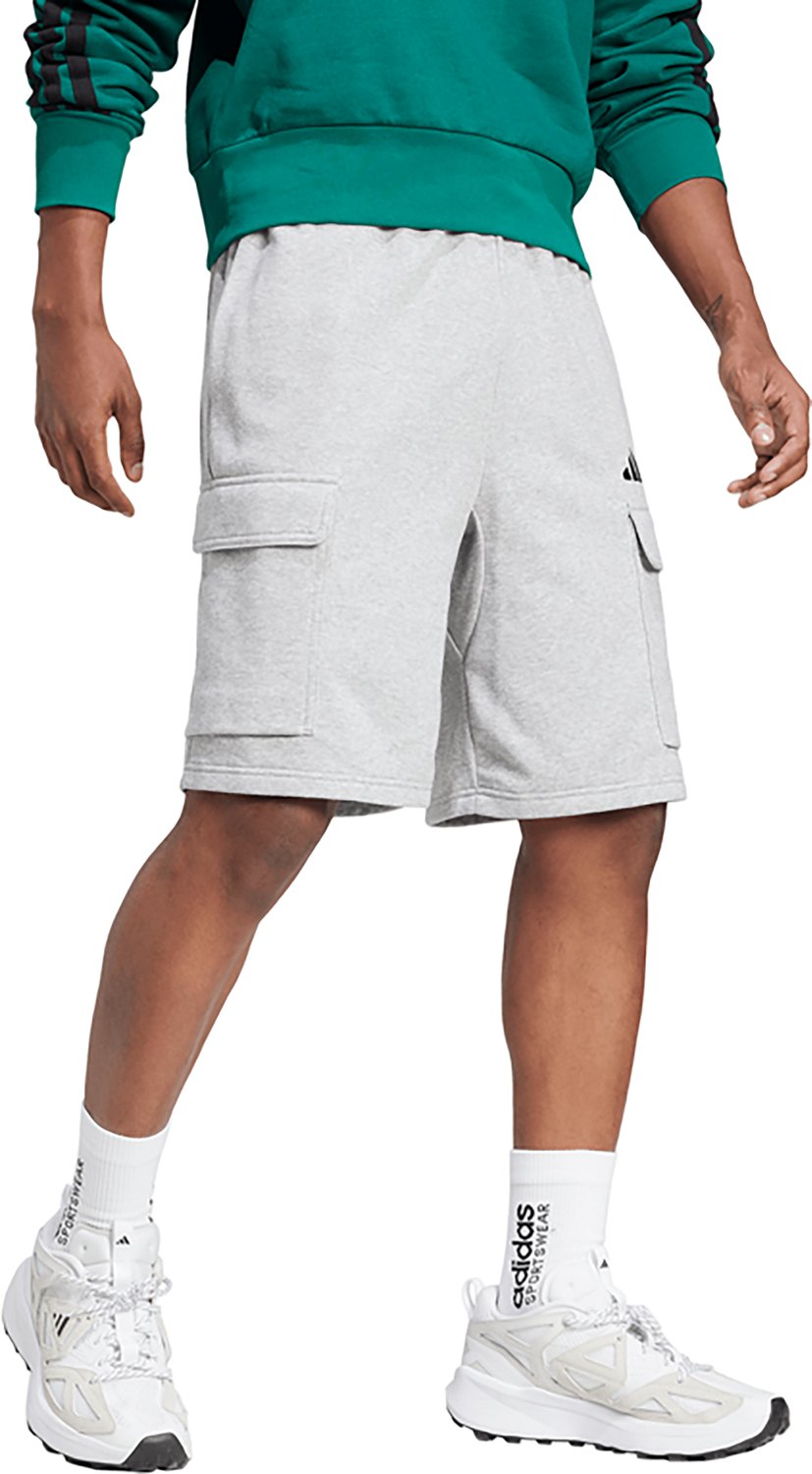 adidas Men's Essentials Feel Cozy Sportswear Cargo Shorts 10 in - view number 3