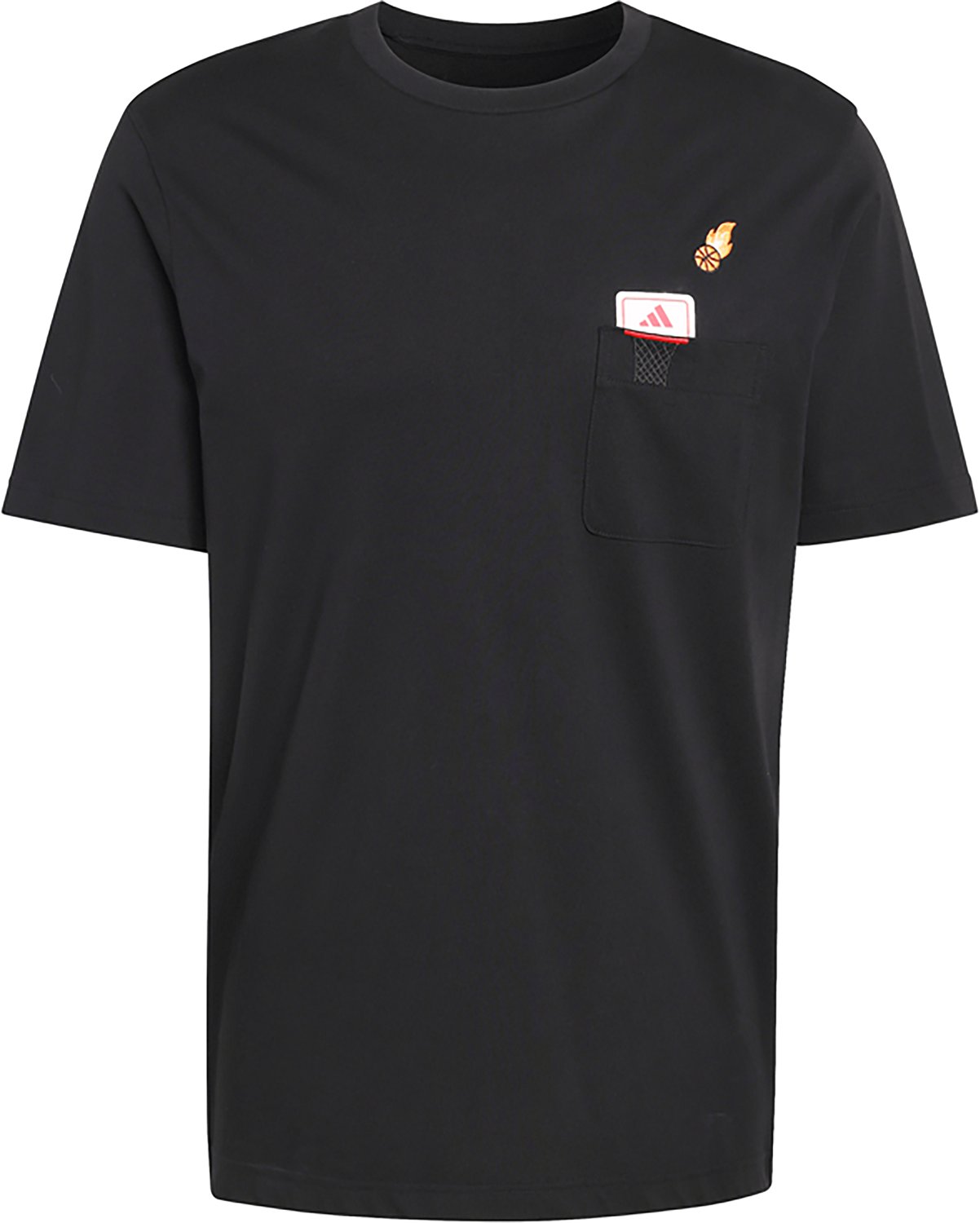 adidas Men's Mini Embroidery Basketball Graphic T-shirt - view number 6