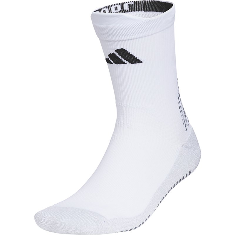 adidas 5 Star Team Grip Crew Socks, Men's, Medium, White/Black