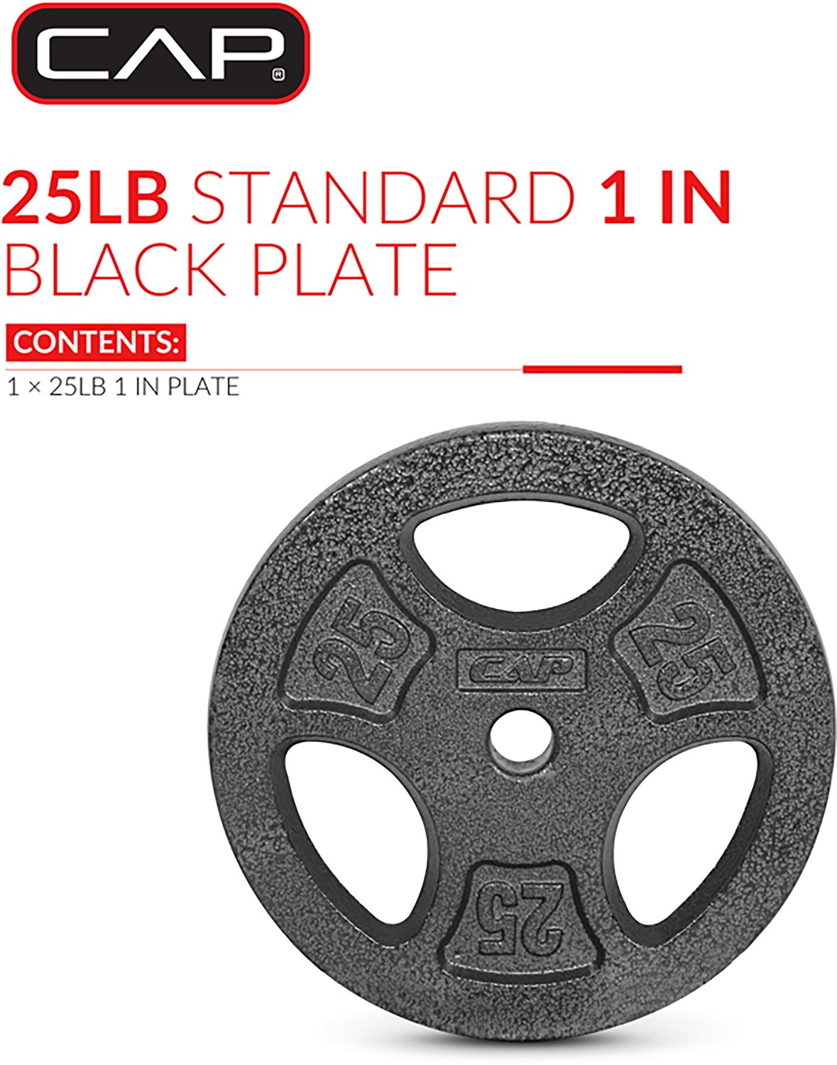 CAP Barbell 25 lb. Regular Grip Plate - view number 2