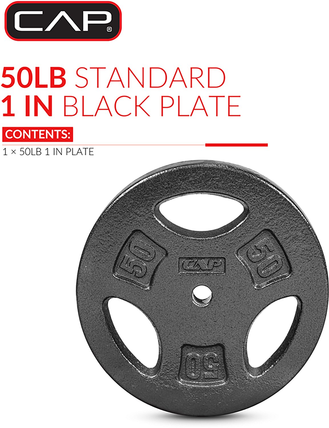 CAP Barbell 50 lb. Regular Grip Plate - view number 2