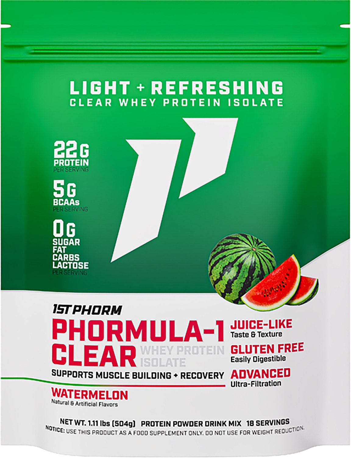 1st Phorm 1.11 lbs Phorumla-1 Clear Whey Protein Isolate - 18 servings