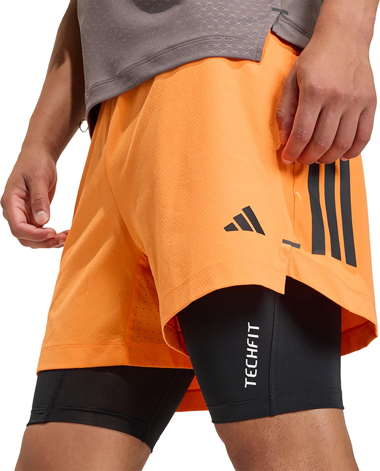 adidas Men's D4T Power 3 Stripes Shorts 5 in. - view number 6