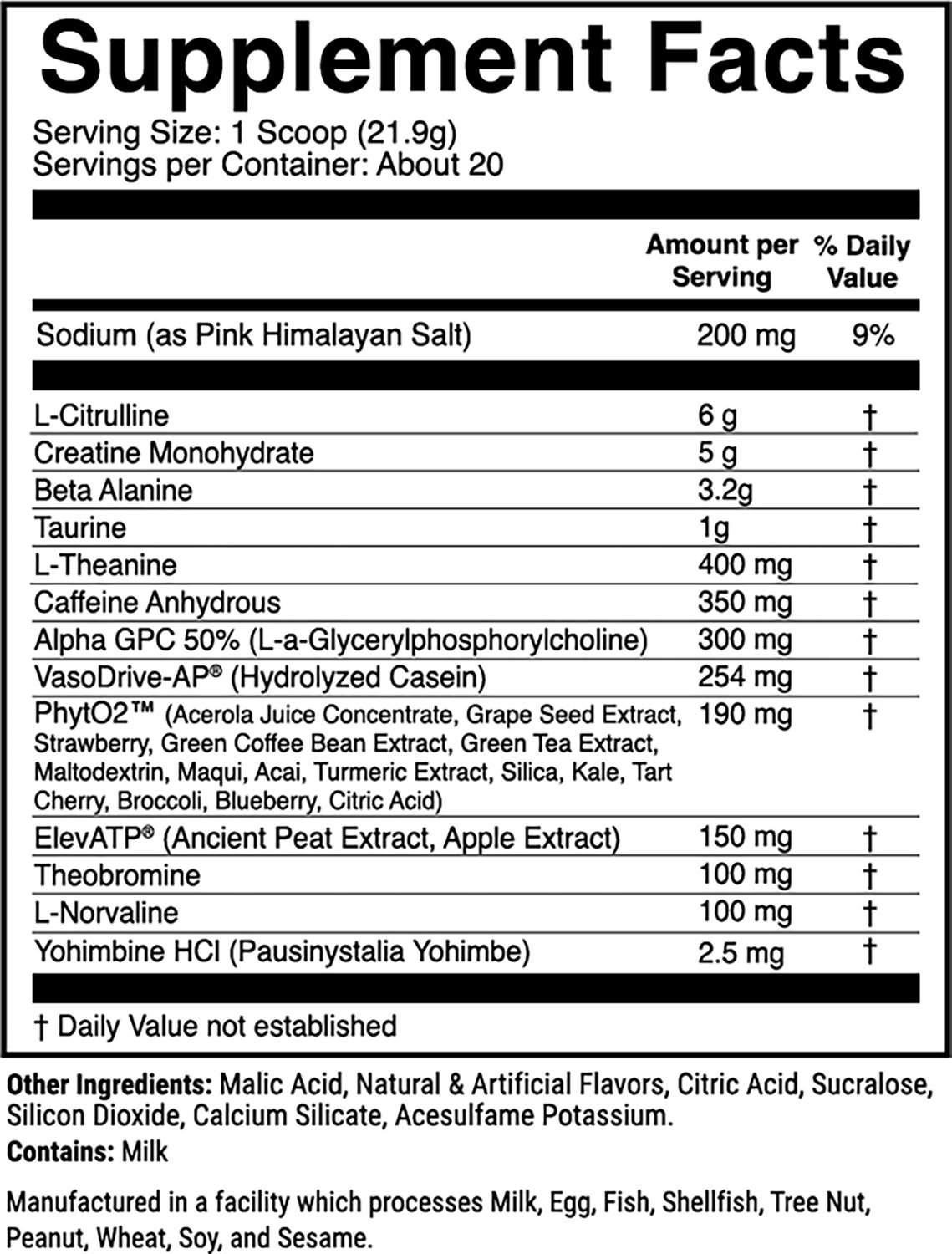 1st Phorm Project-1 Pro Pre-workout - 20 servings - view number 2