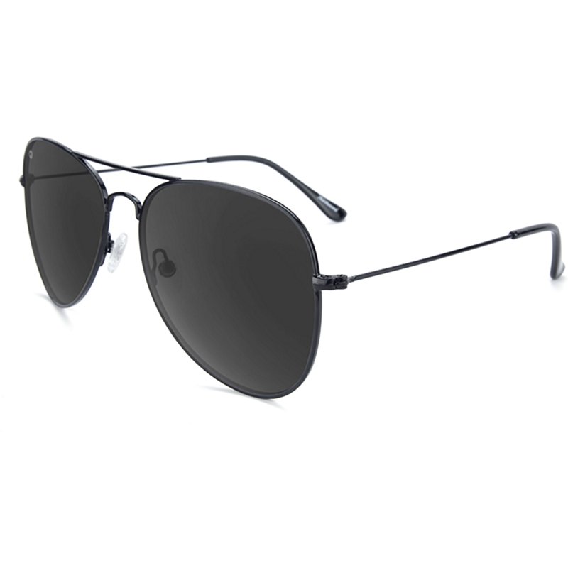 Knockaround Mile Highs Polarized Sunglasses, in Black Frame/Smoke Lens | by West Marine