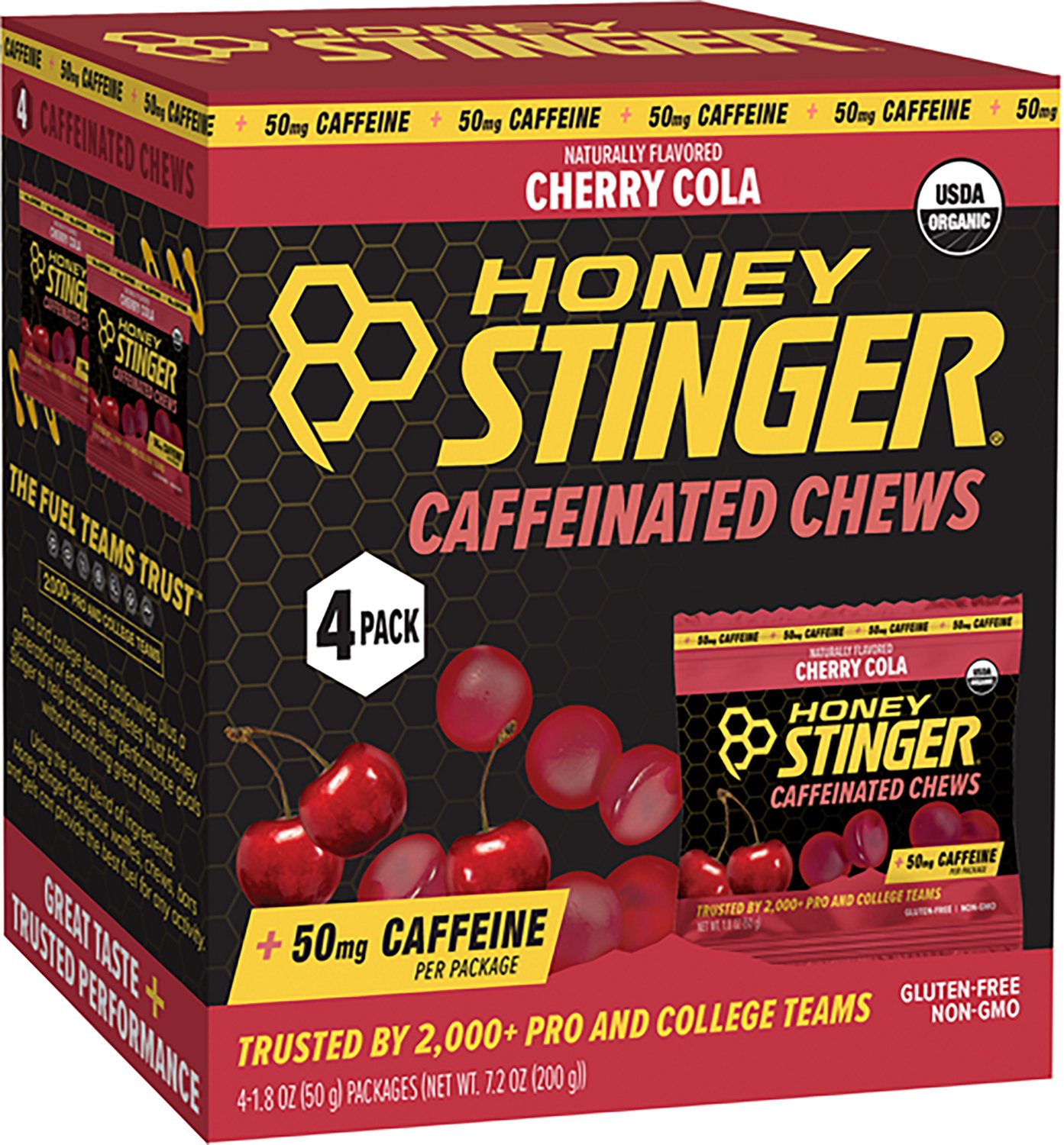 Honey Stinger Caffeinated Energy Chew 4-pack - view number 2