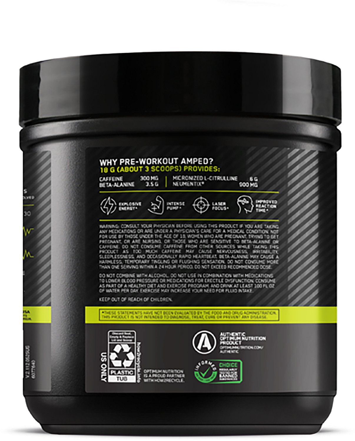 Optimum Nutrition Amped Berry Fusion Pre-Workout - view number 2