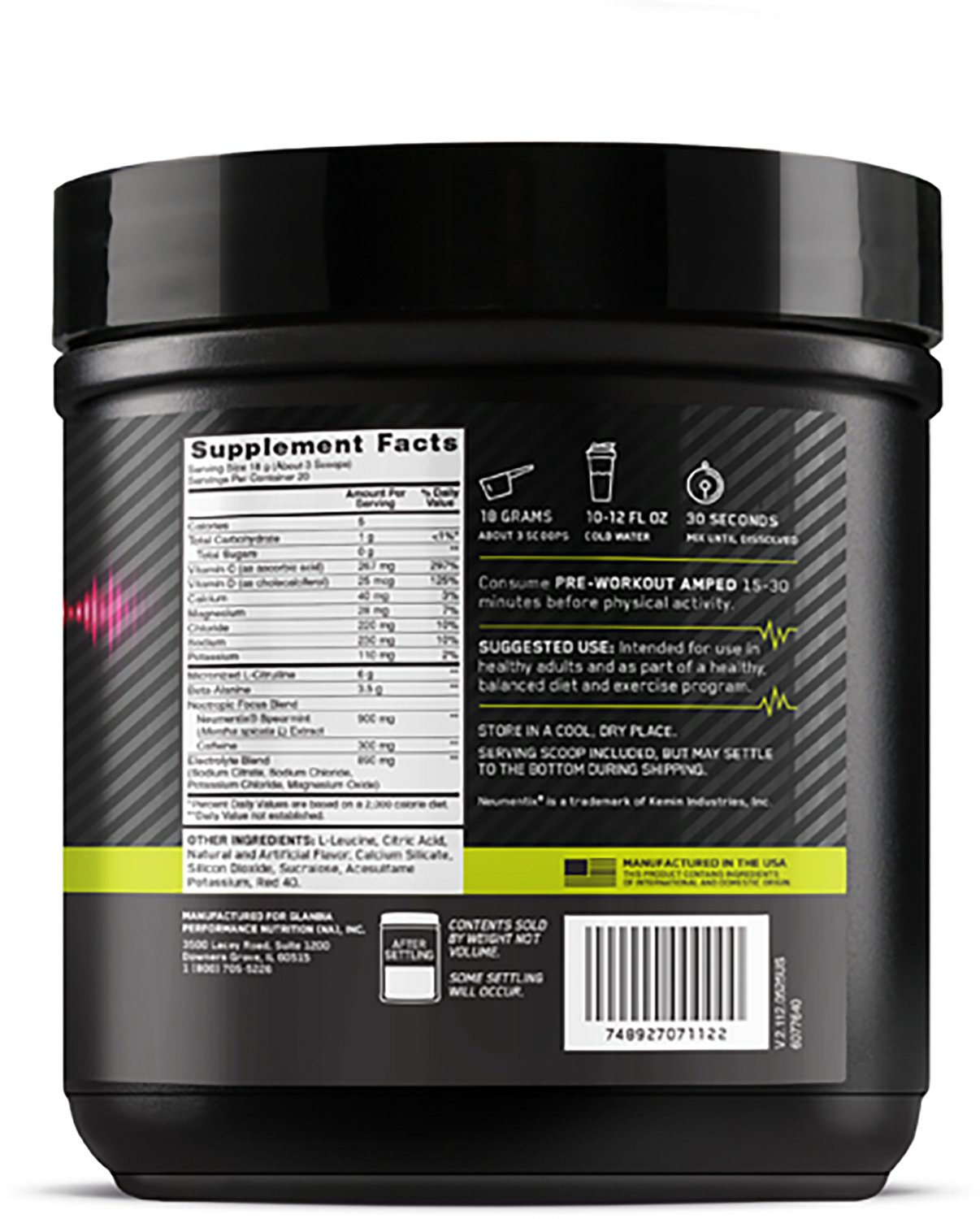 Optimum Nutrition Amped Berry Fusion Pre-Workout - view number 3