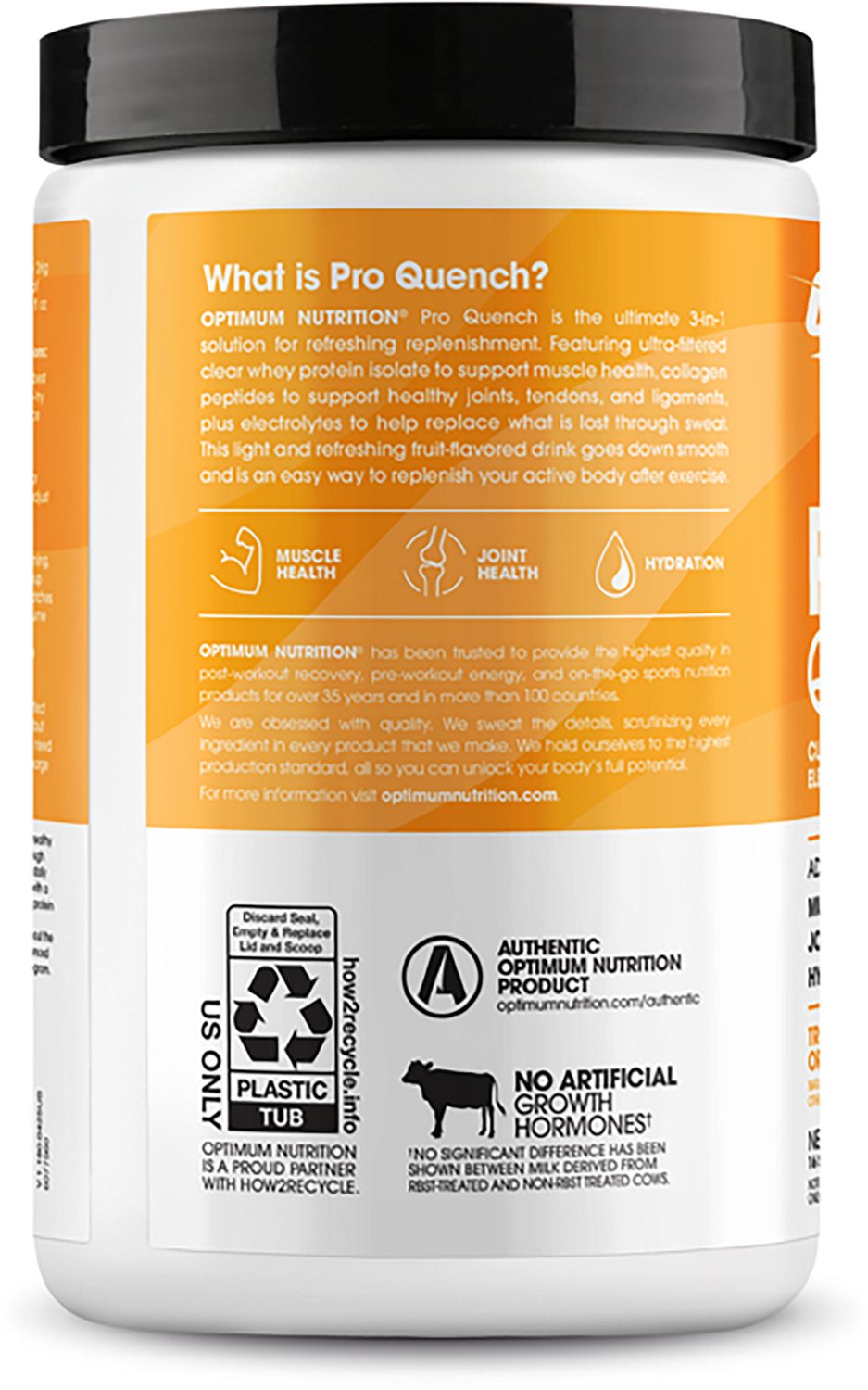 Optimum Nutrition Pro Quench Tropical Orange Mango Clear Protein & Collagen - view number 2