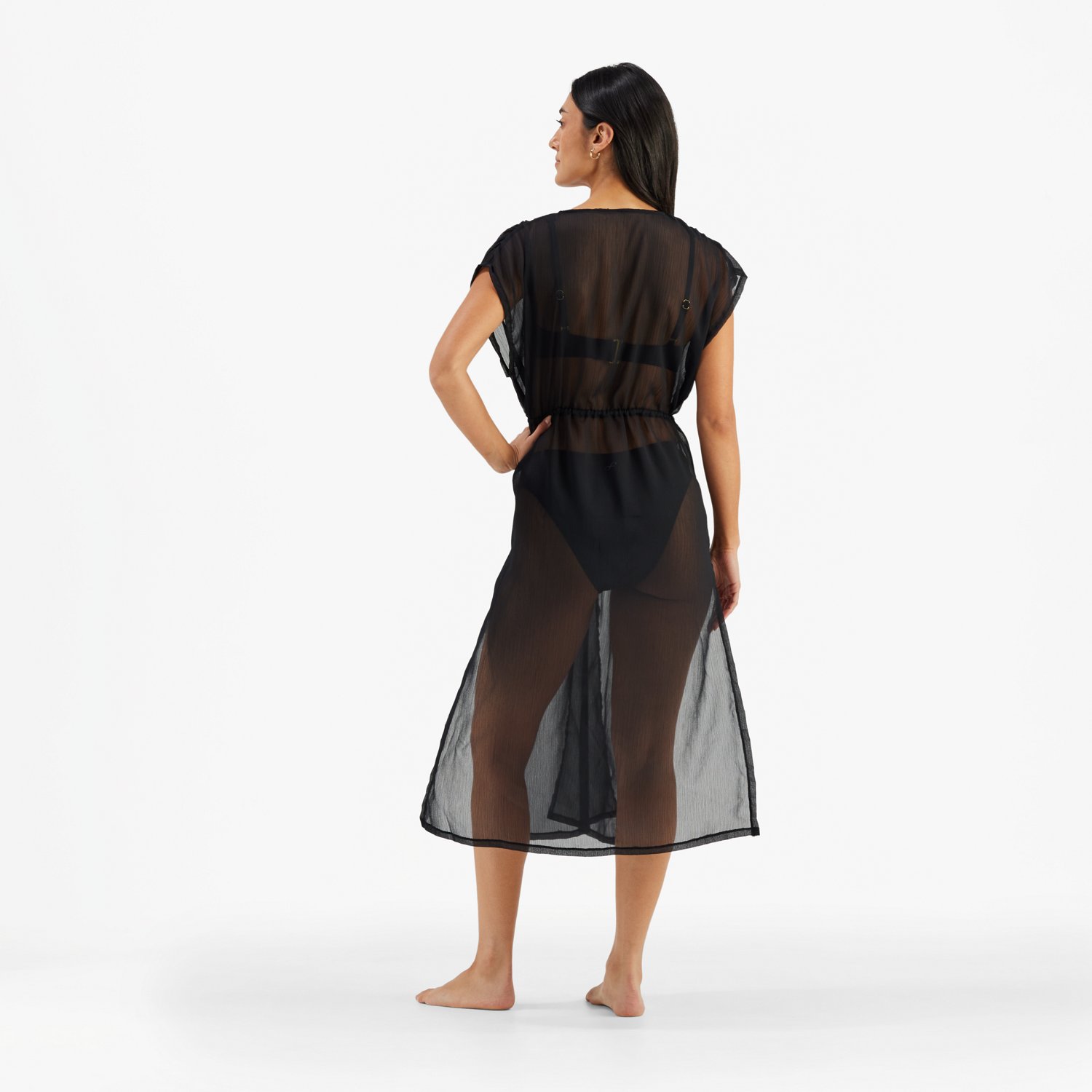 Freely Women's Black Caftan Swimsuit Cover Up - view number 2