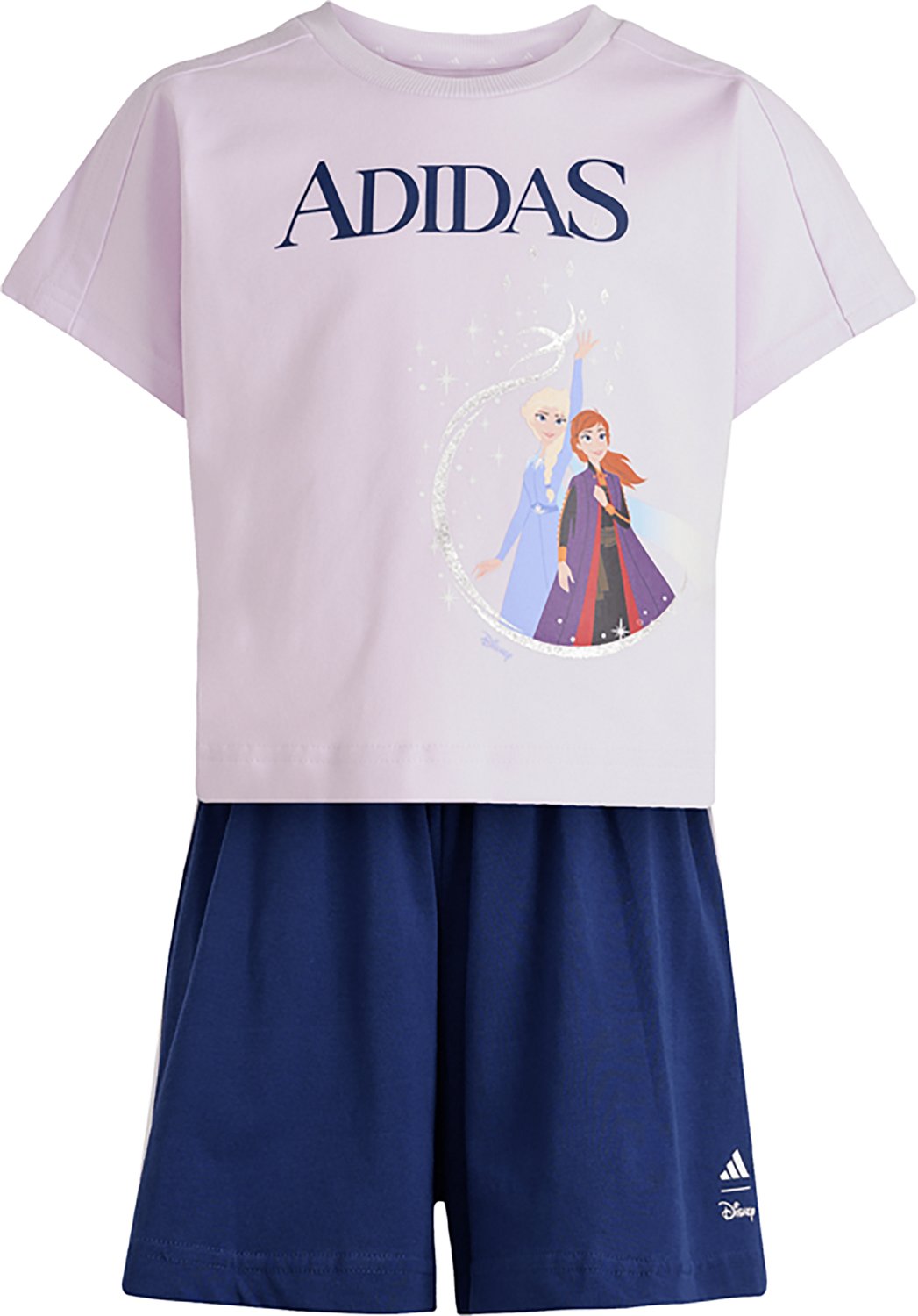 adidas Girls' Disney Frozen Graphic T-shirt and Shorts Set - view number 6