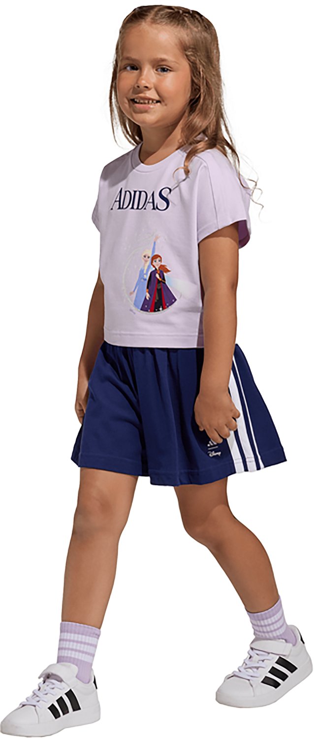 adidas Girls' Disney Frozen Graphic T-shirt and Shorts Set - view number 3