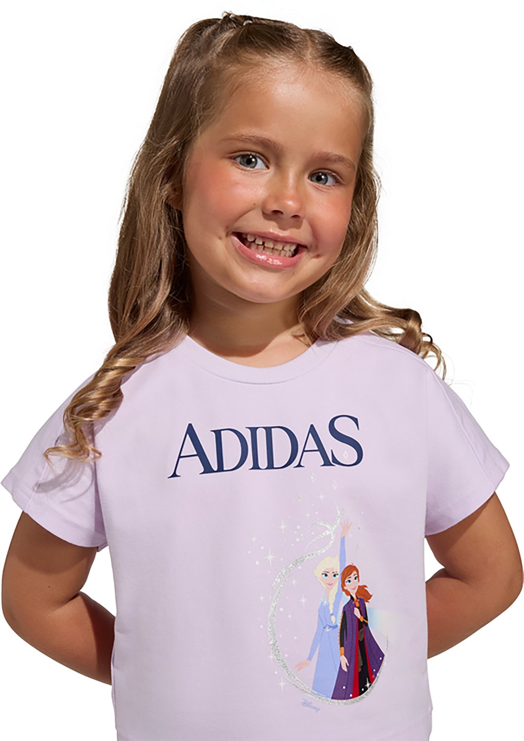 adidas Girls' Disney Frozen Graphic T-shirt and Shorts Set - view number 4