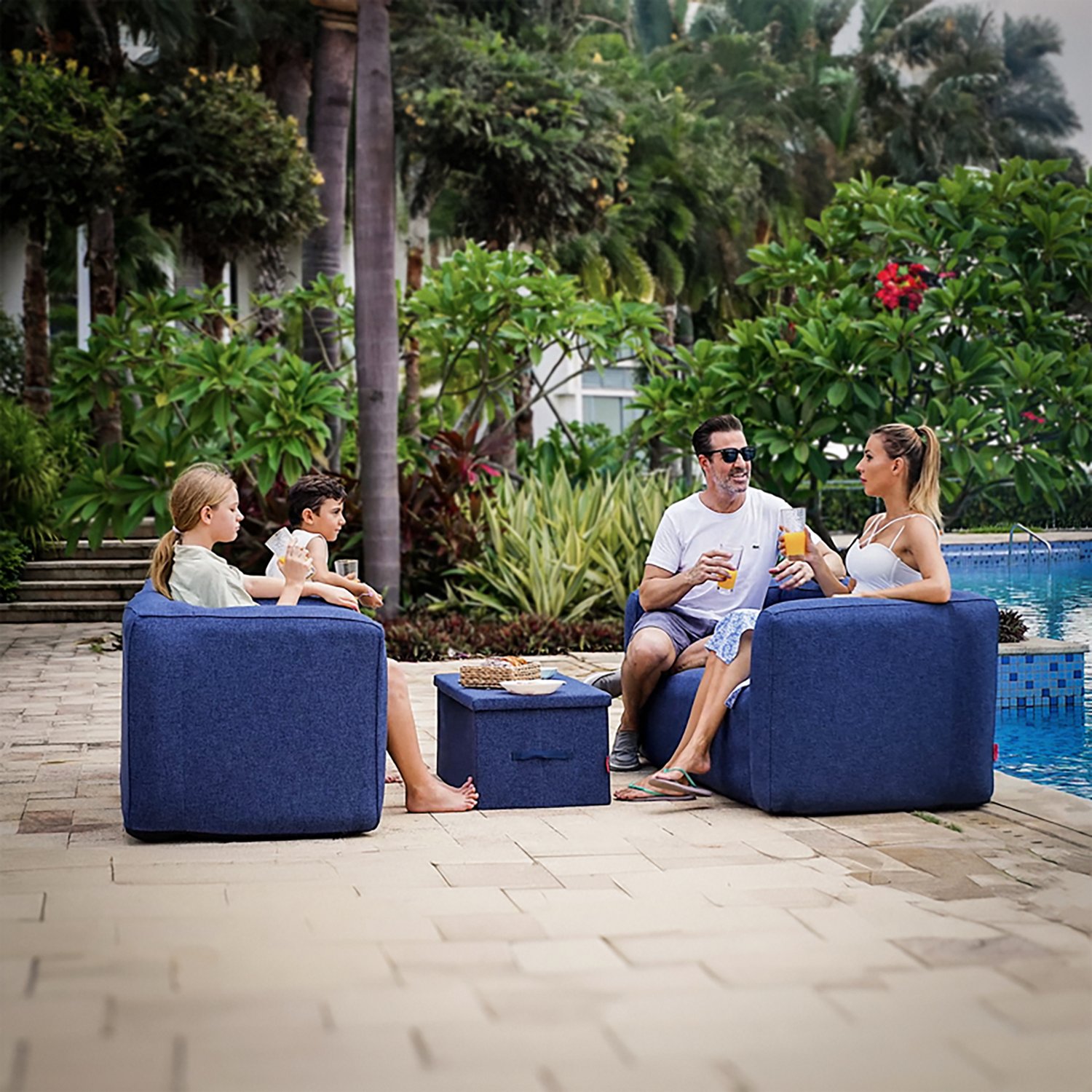 Wave Inflatable Chairs and Double Sofa Set 4-piece - view number 3