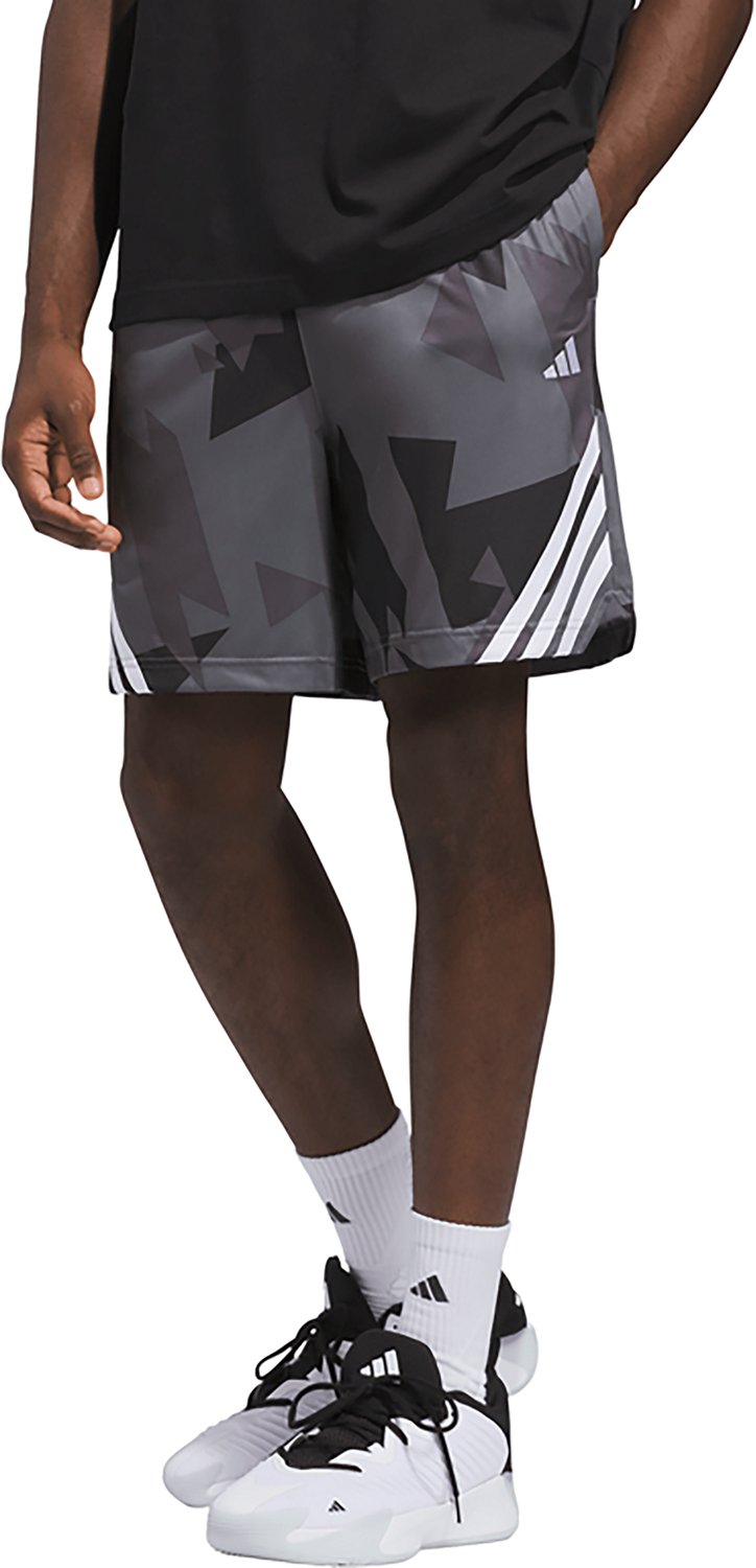 adidas Men's LEGENDS Allover Print Basketball Shorts 5 in