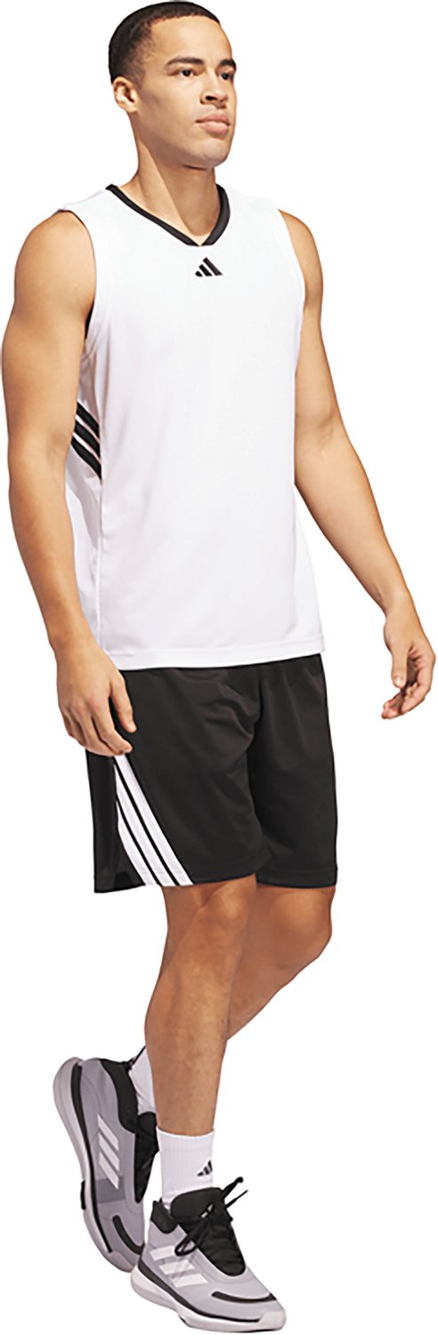 adidas Men's LEGENDS 3-Stripes Basketball Shorts 5 in - view number 3