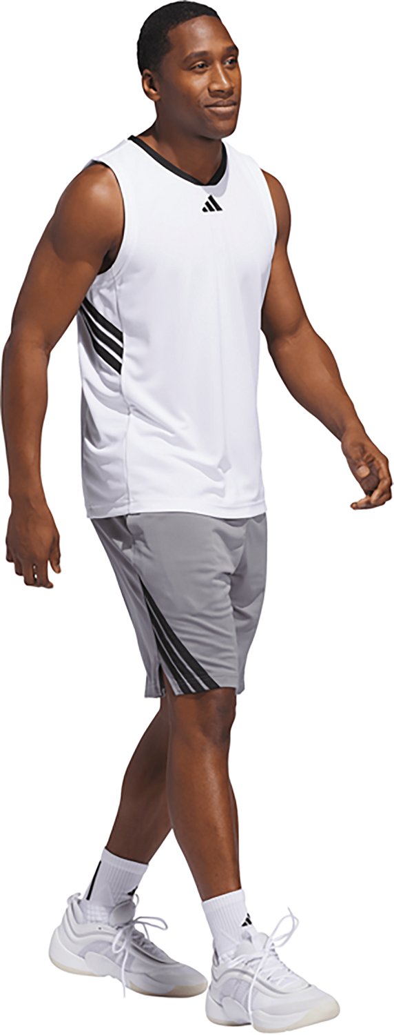 adidas Men's LEGENDS 3-Stripes Basketball Shorts 5 in - view number 3