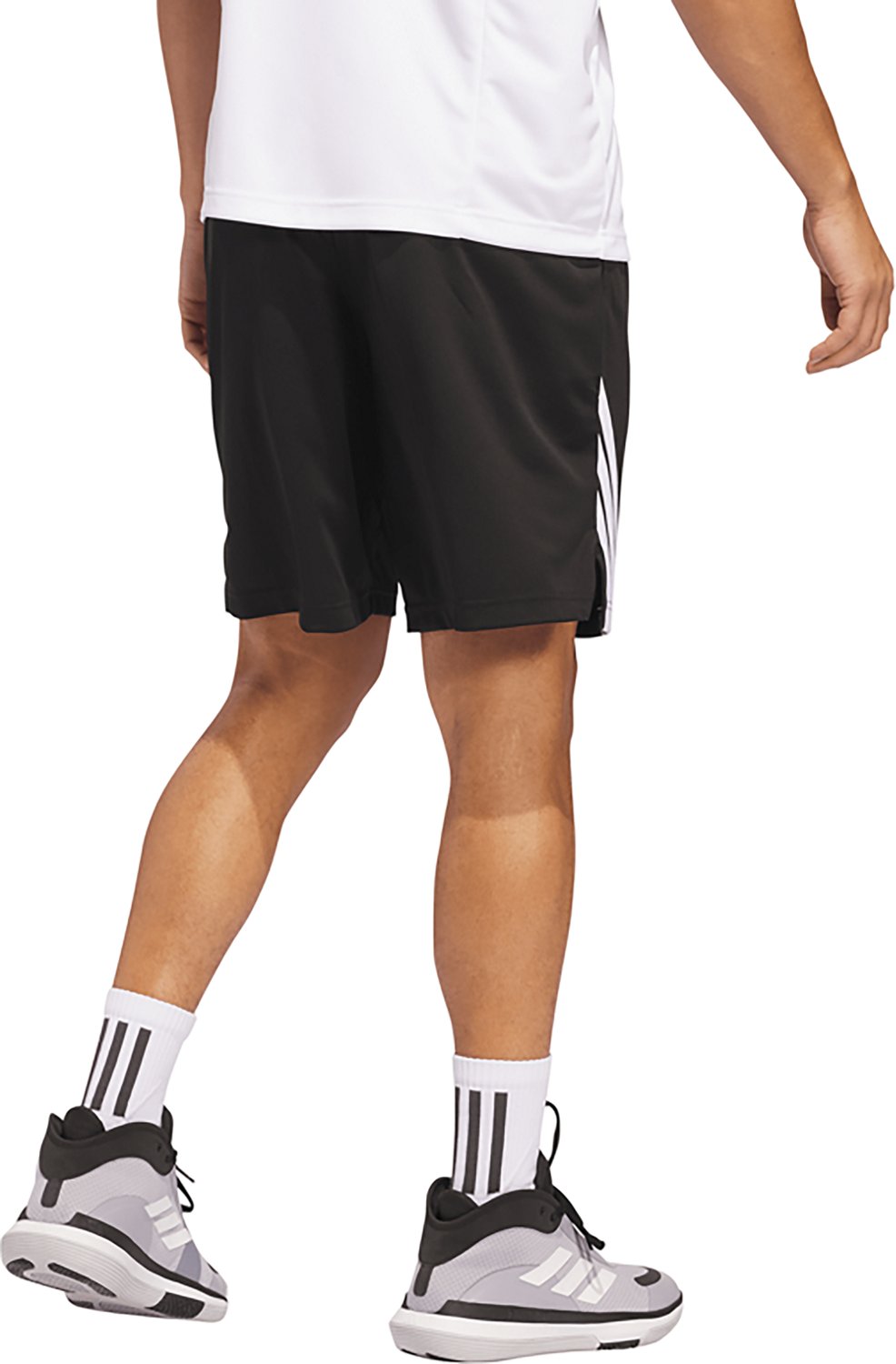 adidas Men's LEGENDS 3-Stripes Basketball Shorts 9 in - view number 2