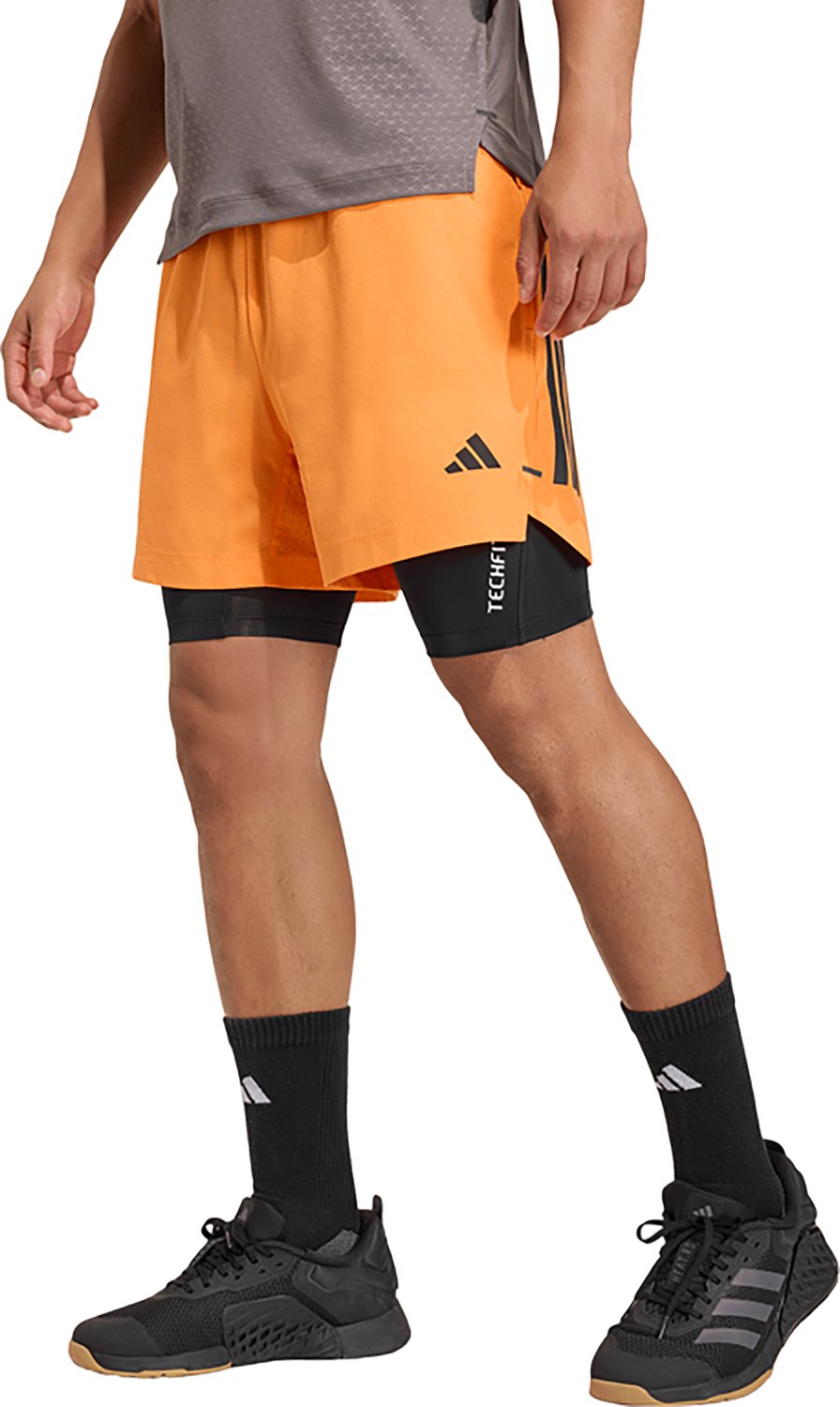 adidas Men's D4T 3-Stripes Power Shorts 7 in