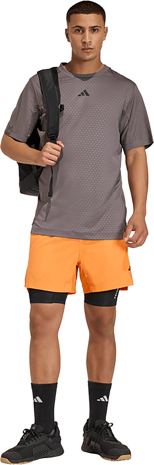 adidas Men's D4T 3-Stripes Power Shorts 7 in - view number 4