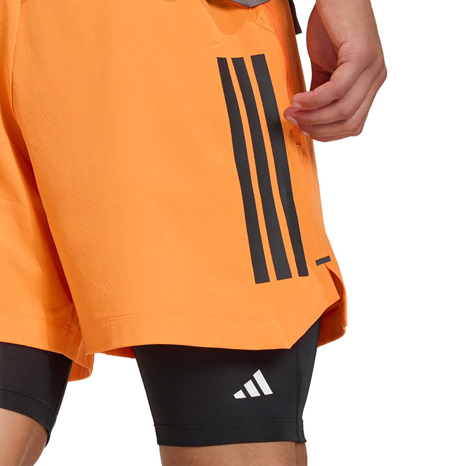 adidas Men's D4T 3-Stripes Power Shorts 7 in - view number 5