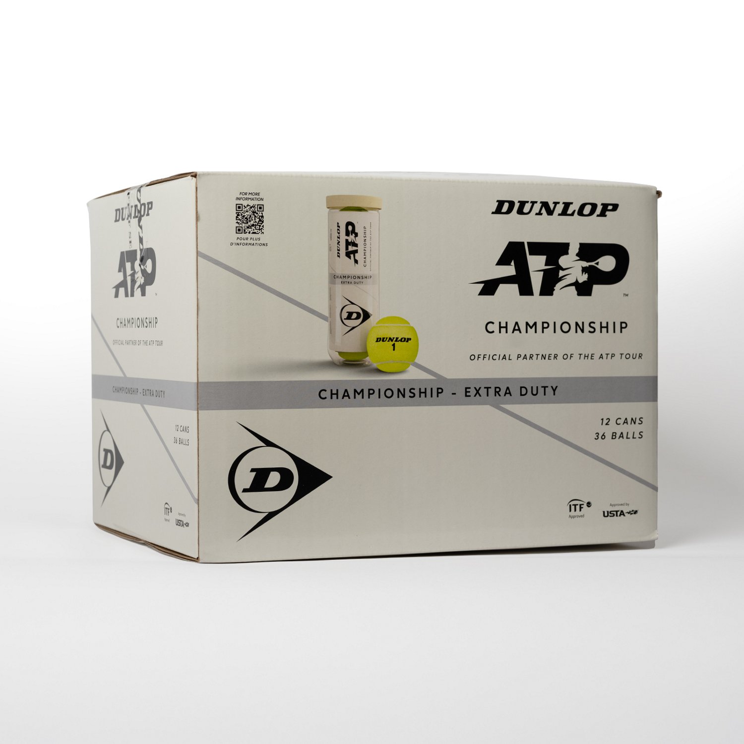 Dunlop ATP Championship Extra Duty Tennis Balls 12-Pack