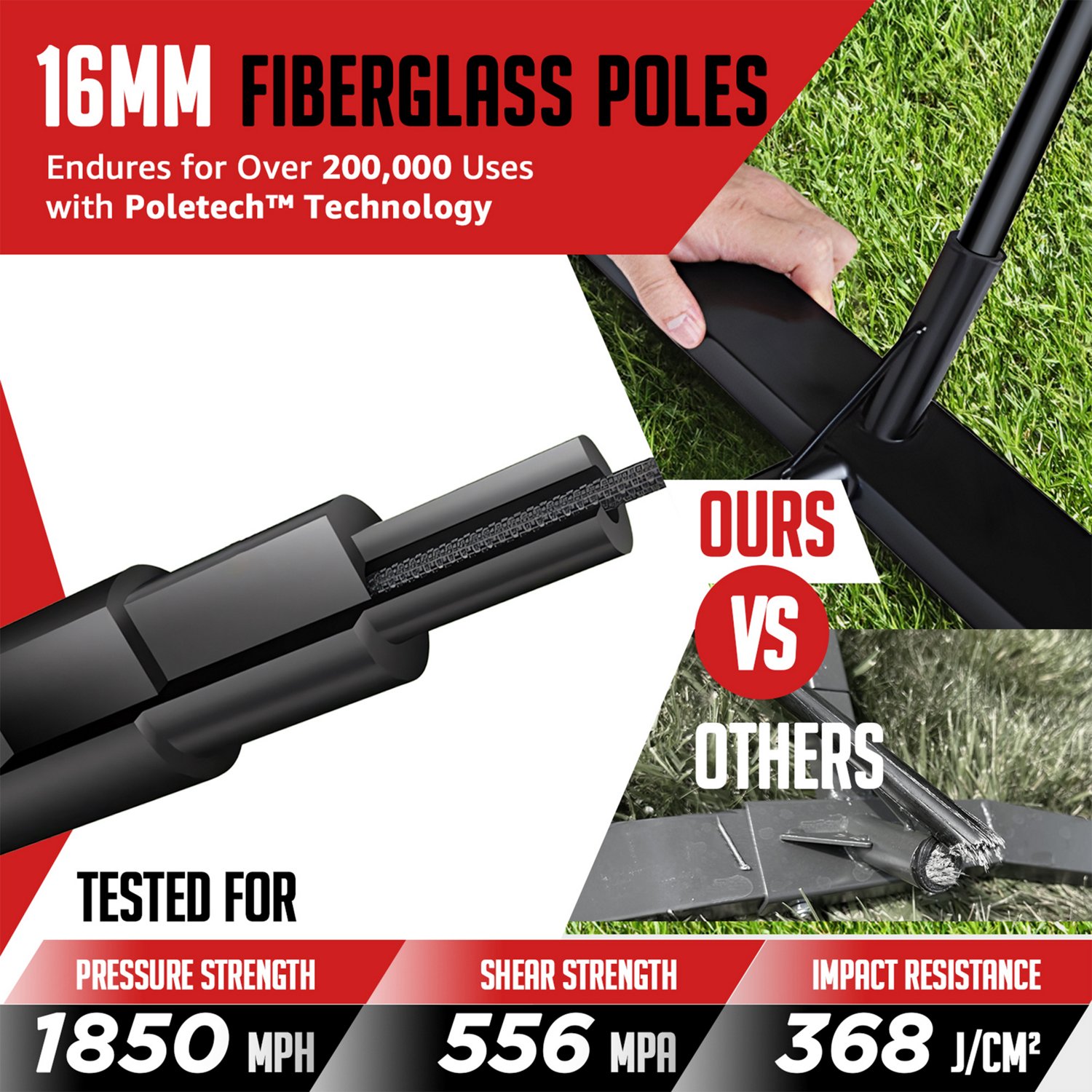 Zealfeel Adjustable Portable 12 ft Volleyball Training Net - view number 4