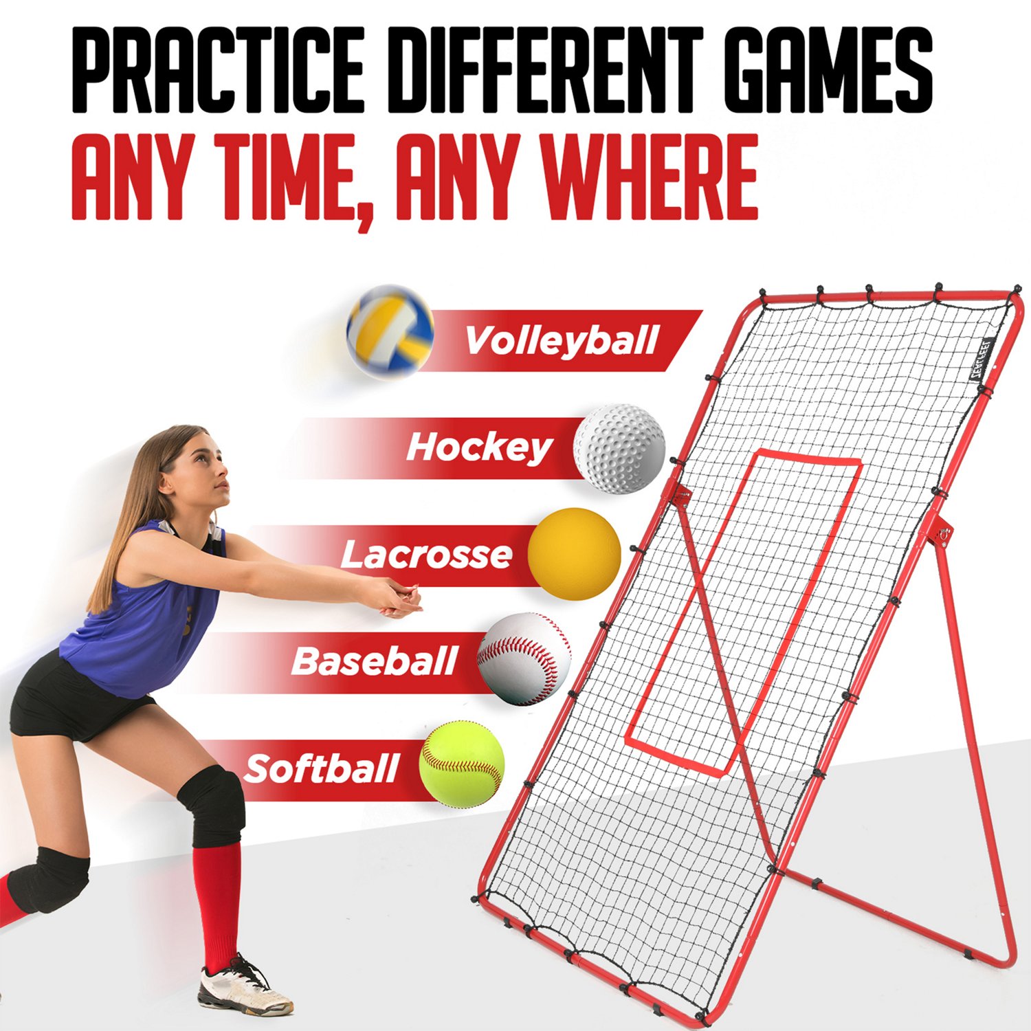 Zealfeel 4 x 7 ft Lacrosse Rebounder - view number 6