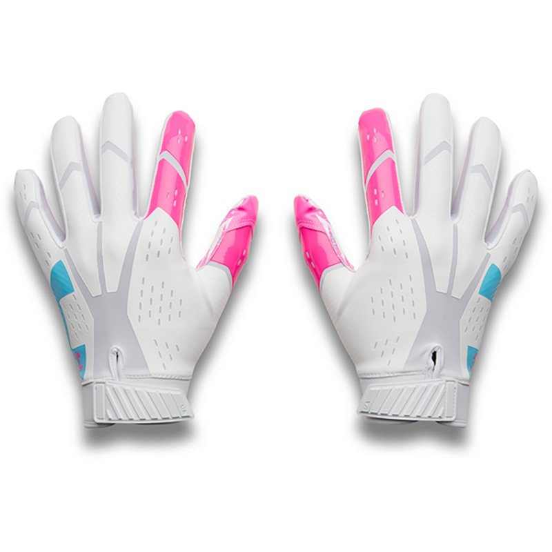 Under Armour Men's Blur LE Receiver Gloves, Medium, Blue
