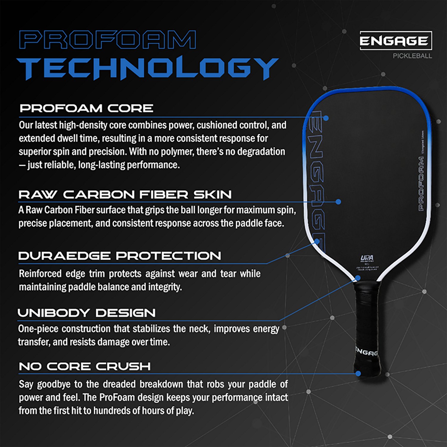 Engage Sporting ProFoam Pickleball Paddle - view number 3