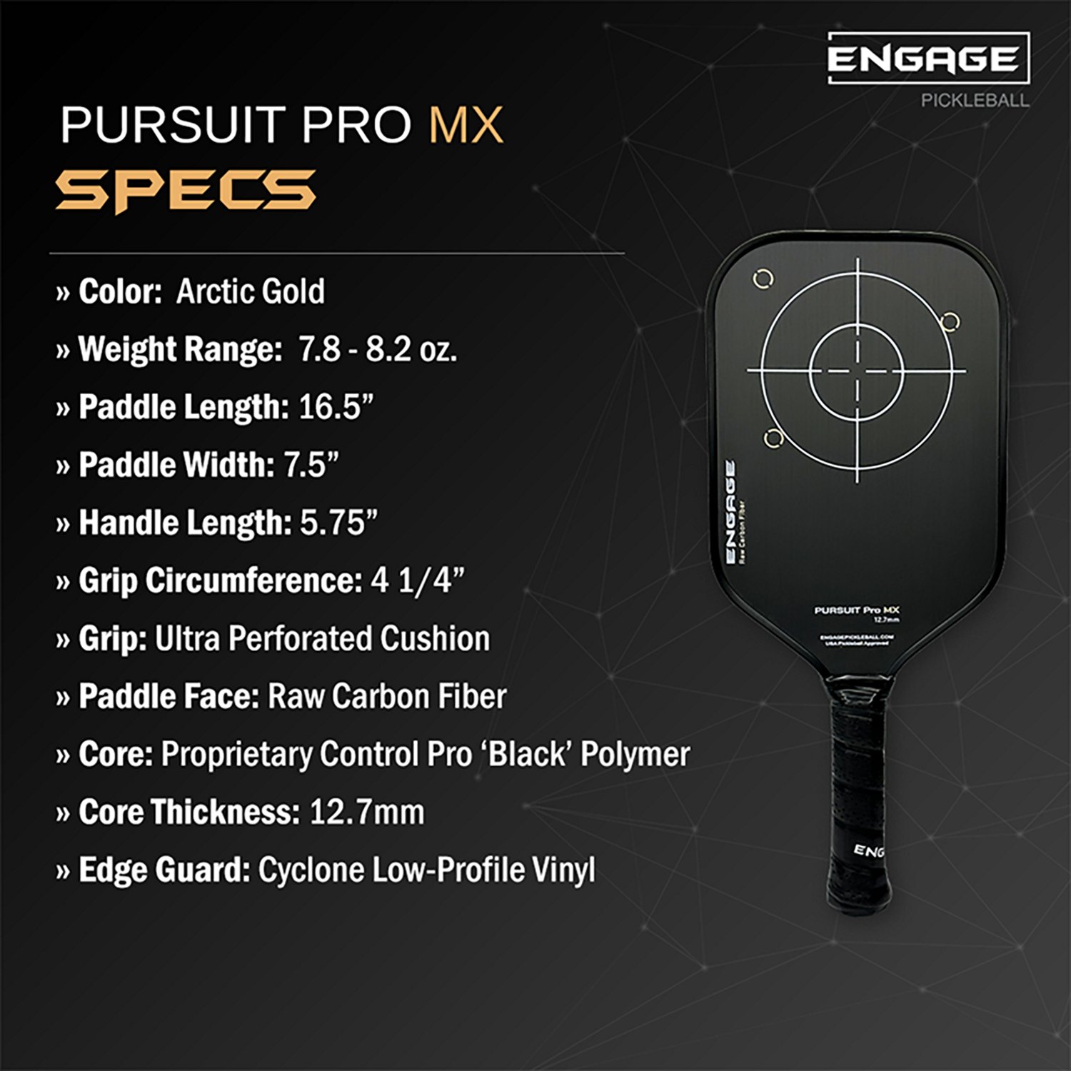 Engage Sporting Pursuit Pro MX Pickleball Paddle - view number 2