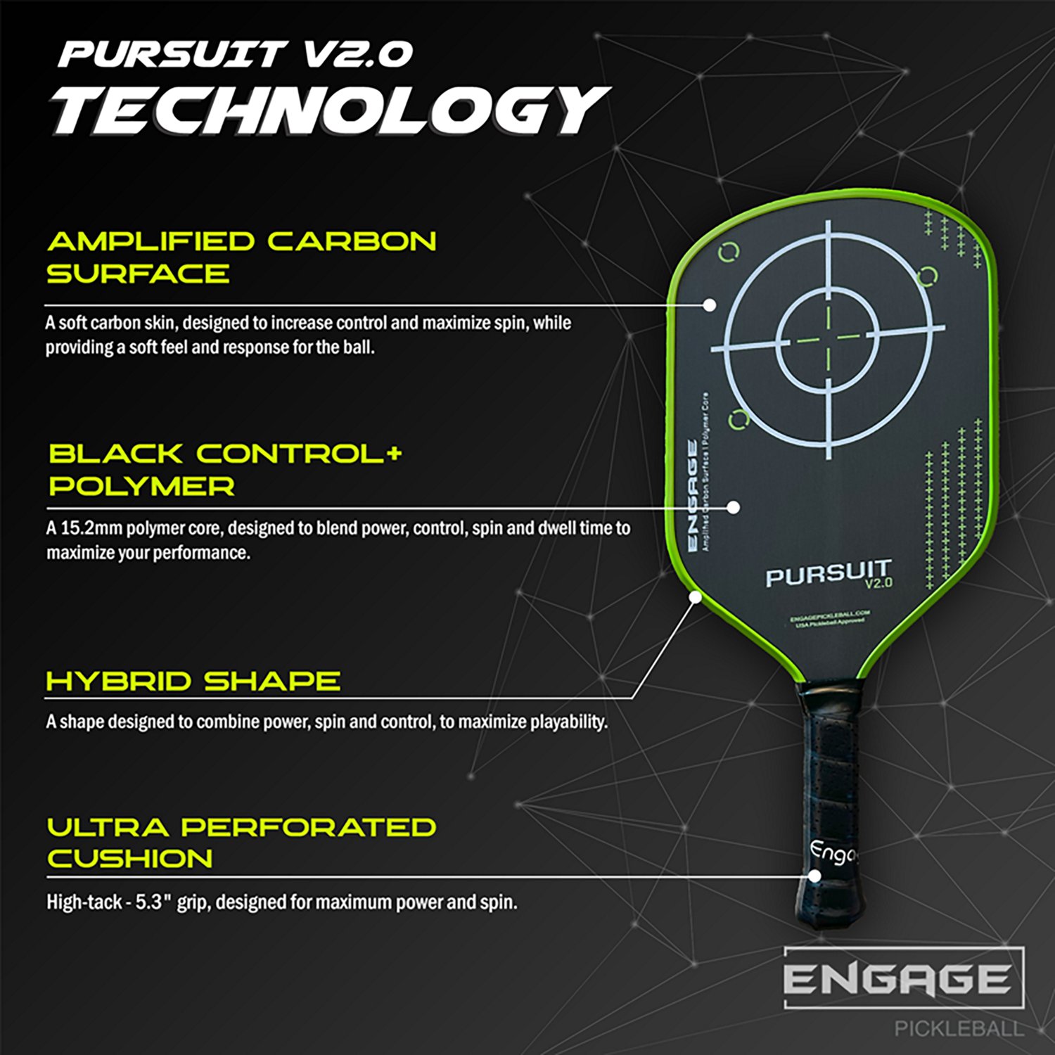 Engage Sporting Pursuit V2.0 Pickleball Paddle - view number 2