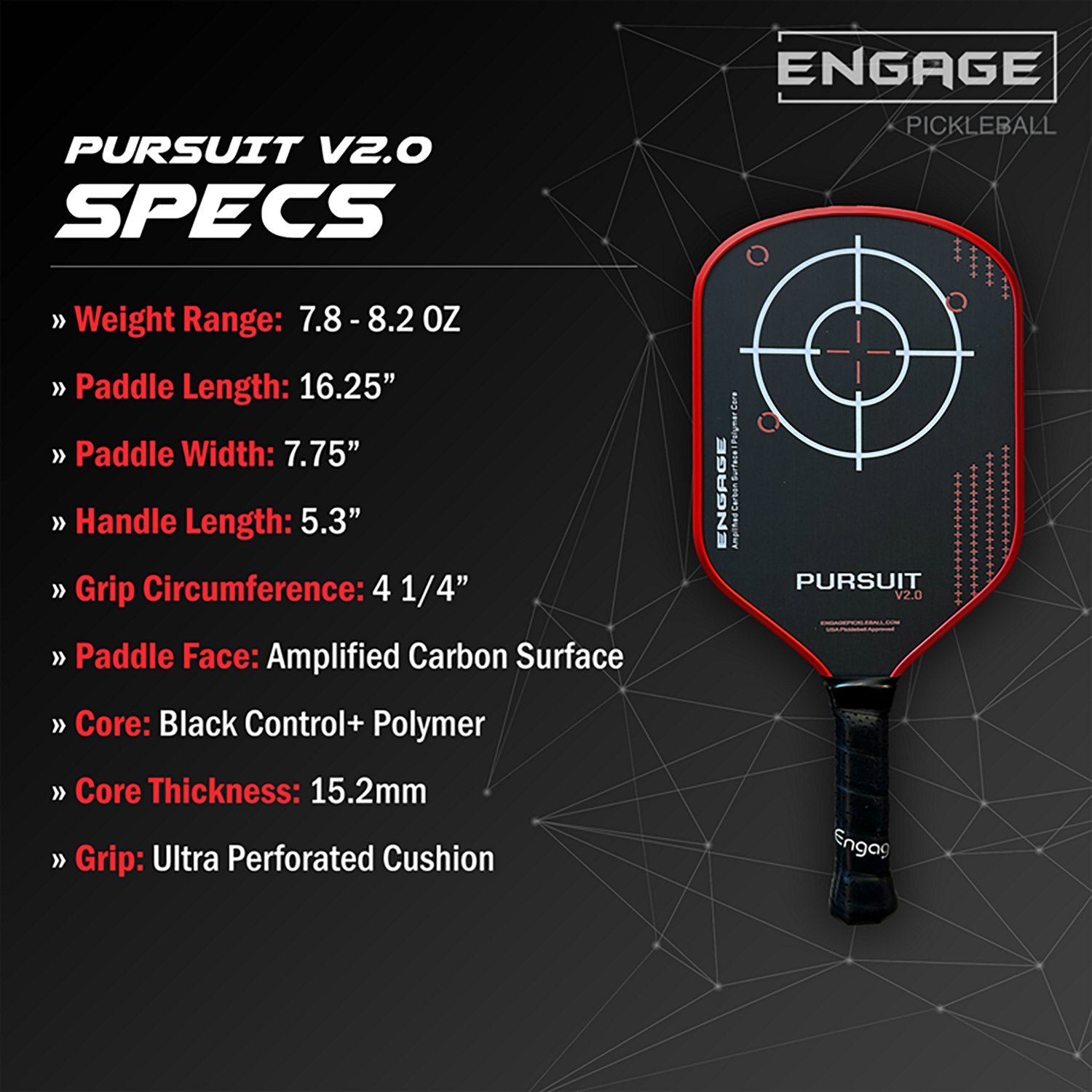 Engage Sporting Pursuit V2.0 Pickleball Paddle - view number 2