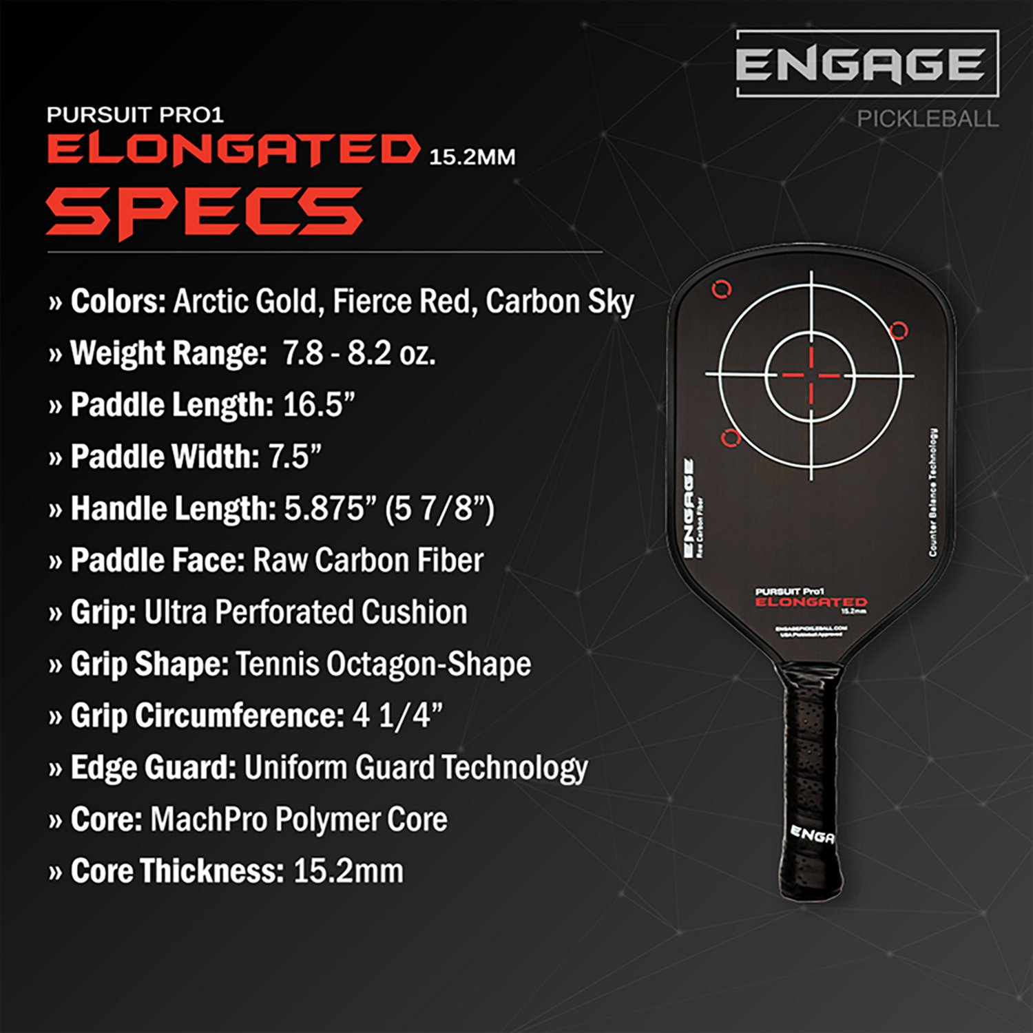 Engage Sporting Pursuit Pro1 Innovation Pickleball Paddle - view number 3